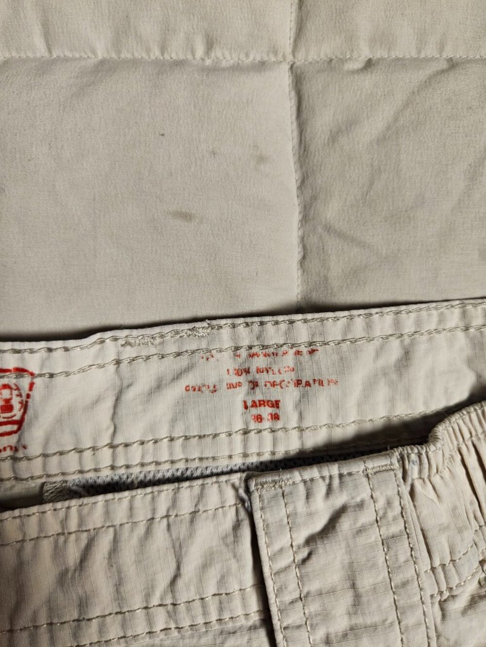 Coleman Outdoor Cargo Hiking Shorts Mens L 36-38 Khaki